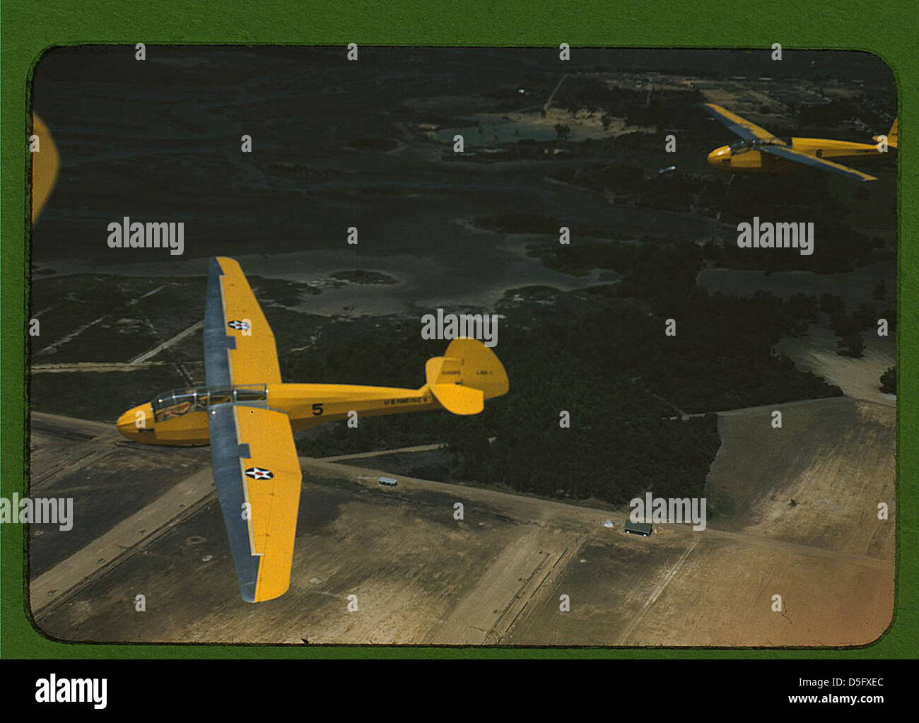 Marine Corps gliders in flight out of Parris Island, S.C. (LOC) Stock Photo