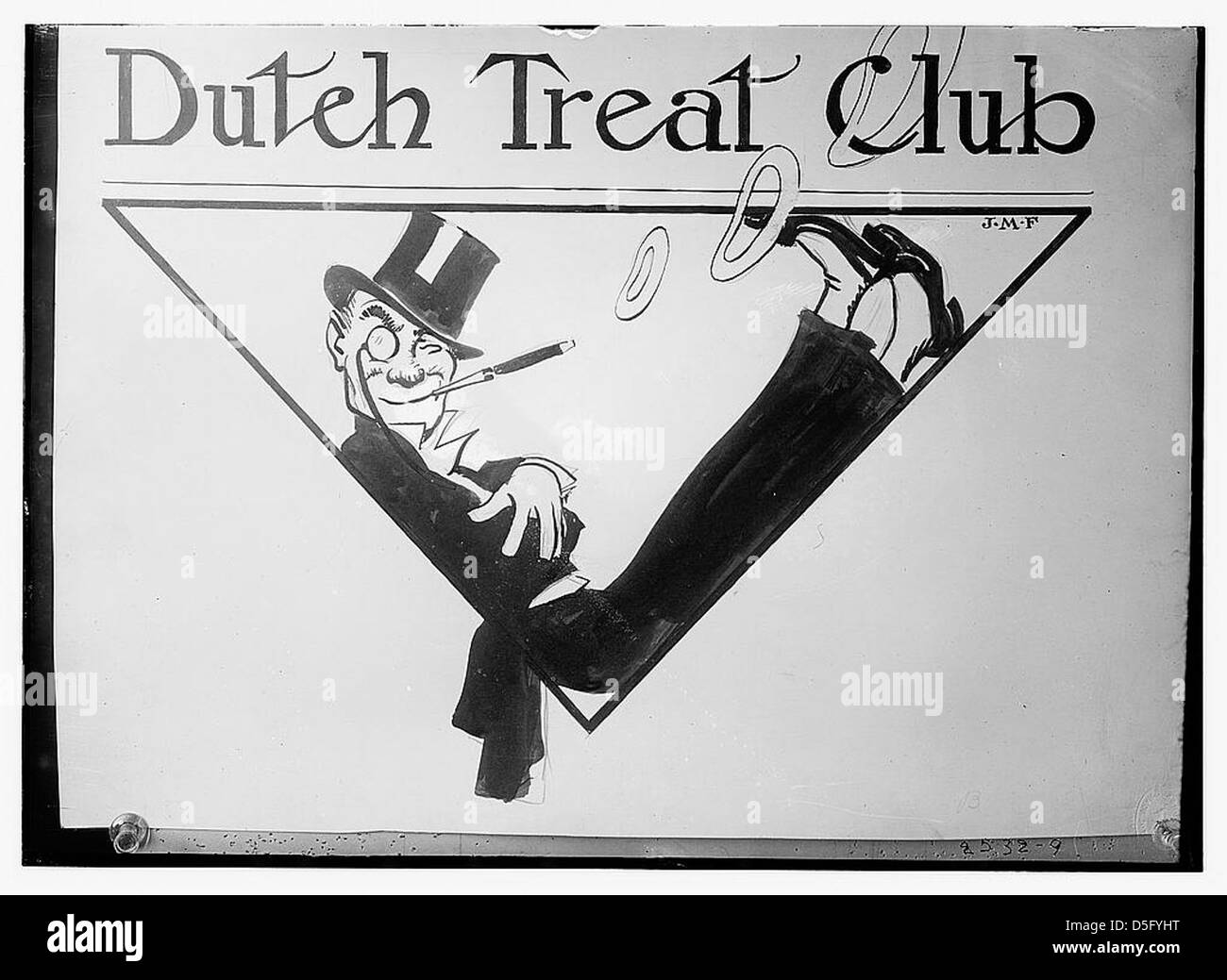 Dutch Treat Club - [cover drawing?] (LOC) Stock Photo