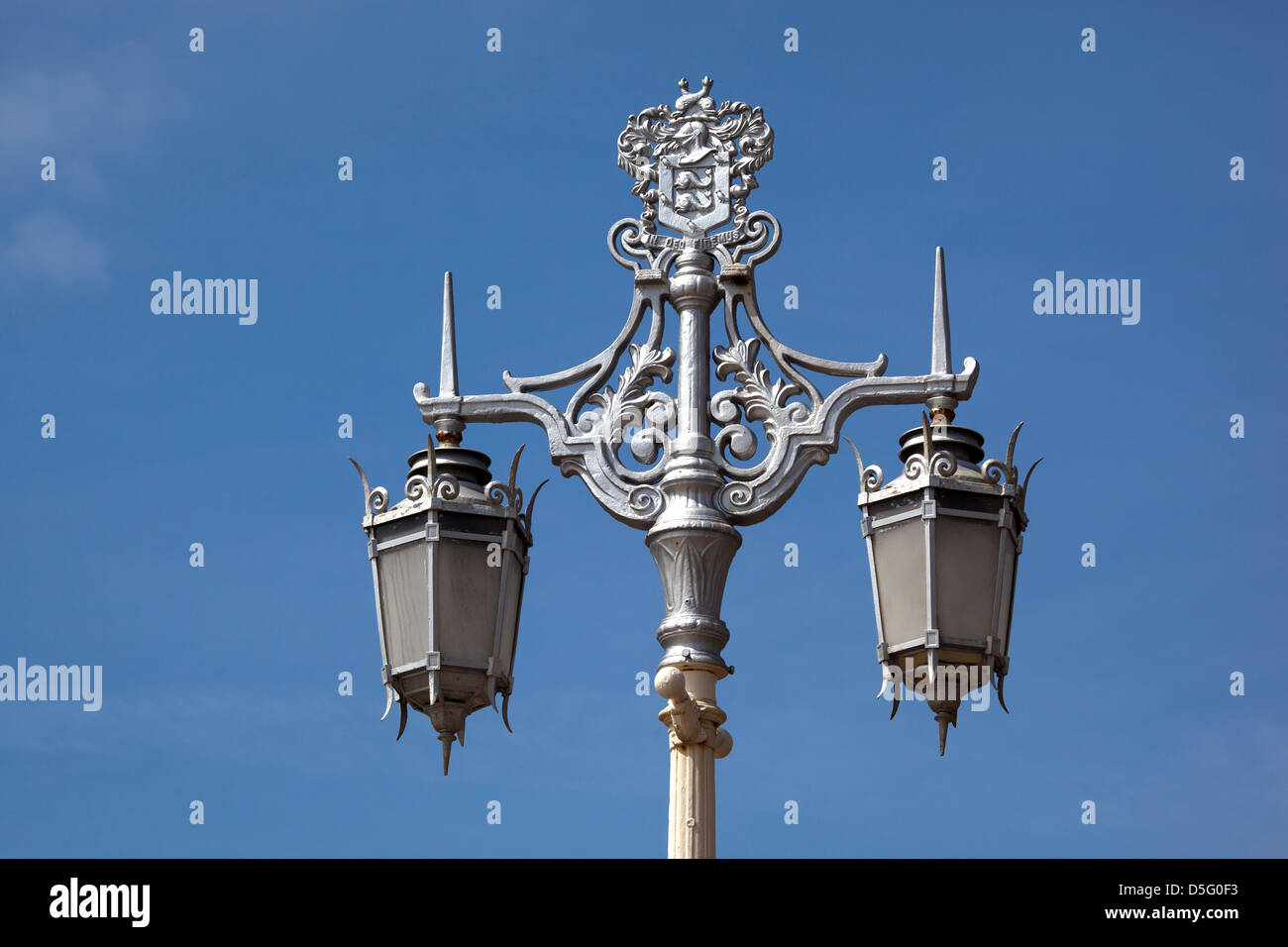 Ornate Lampstand Brighton Seafront Stock Photo Alamy