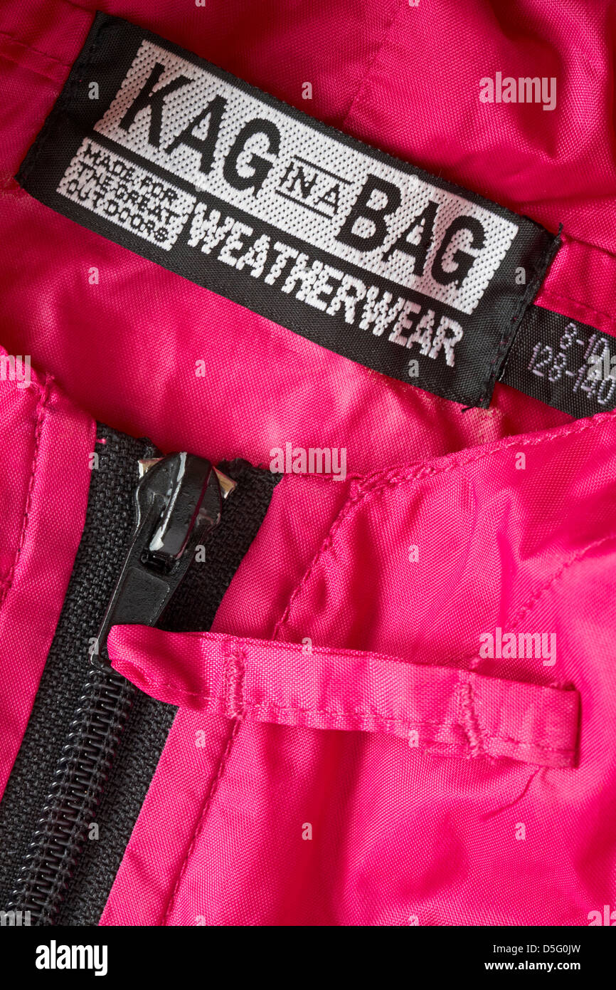 Kag in a Bag weatherwear made for the great outdoors Stock Photo - Alamy