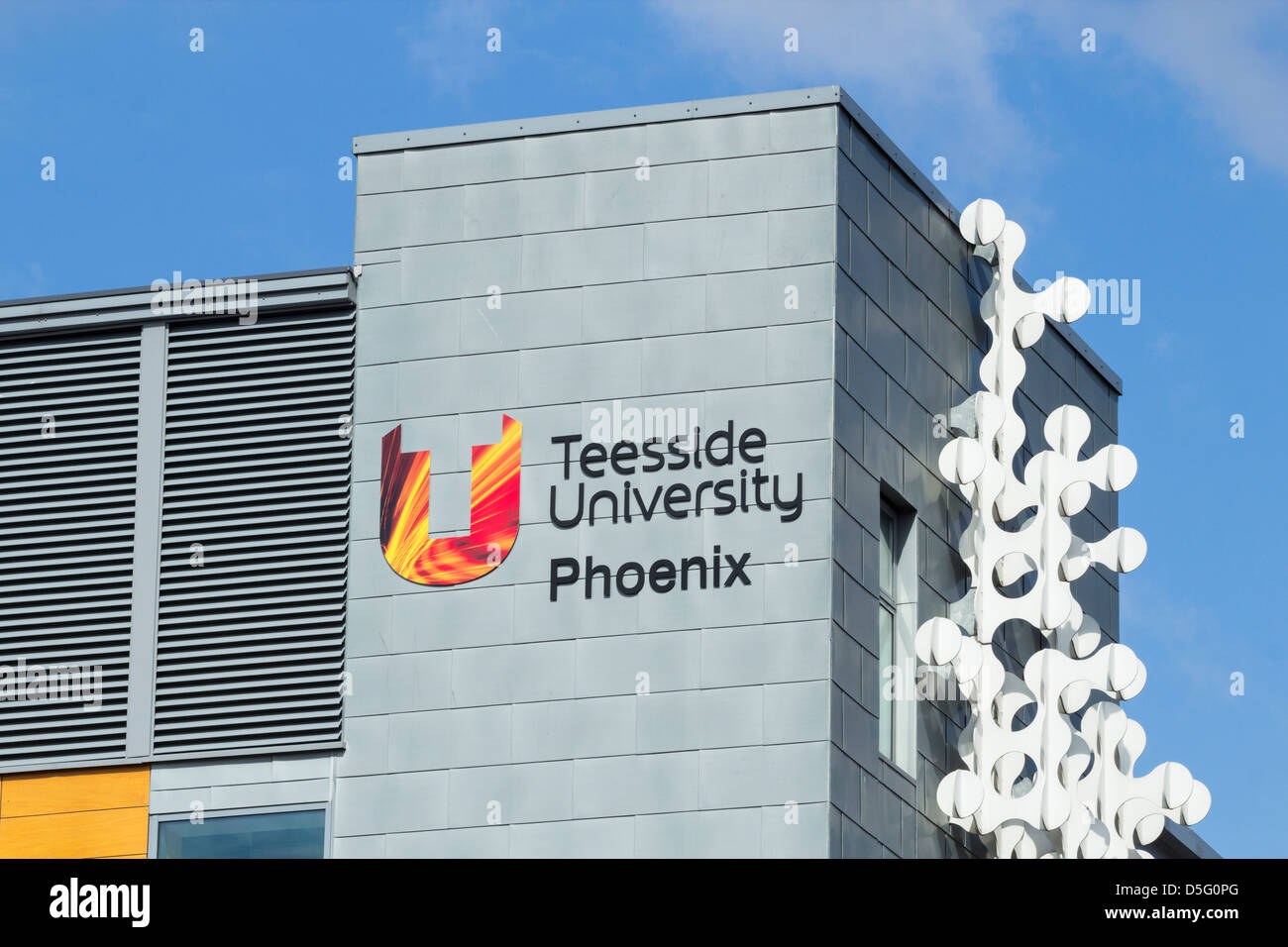 Teesside University building in Middlesbrough, England, UK Stock Photo