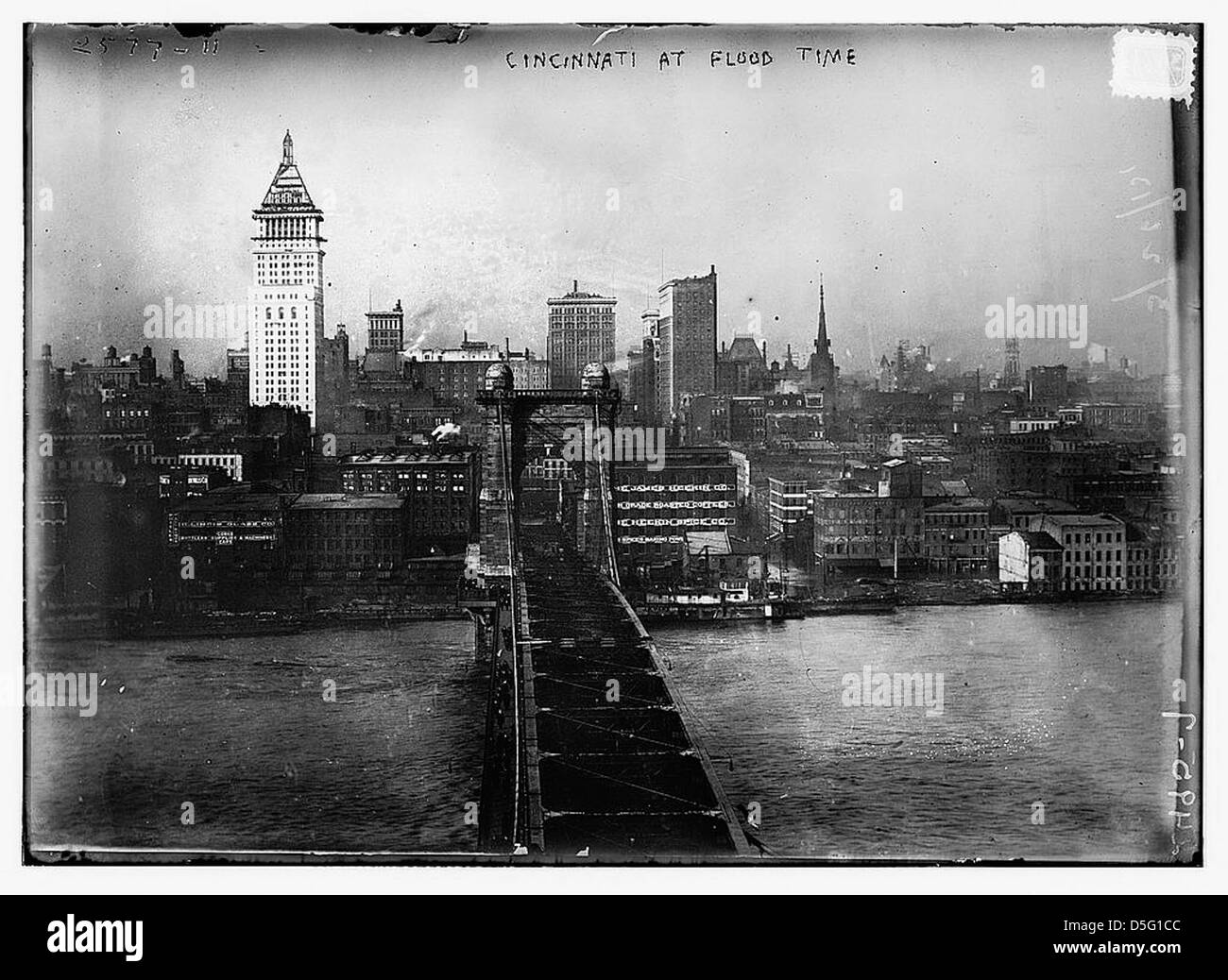 Cincinnati at flood time (LOC) Stock Photo