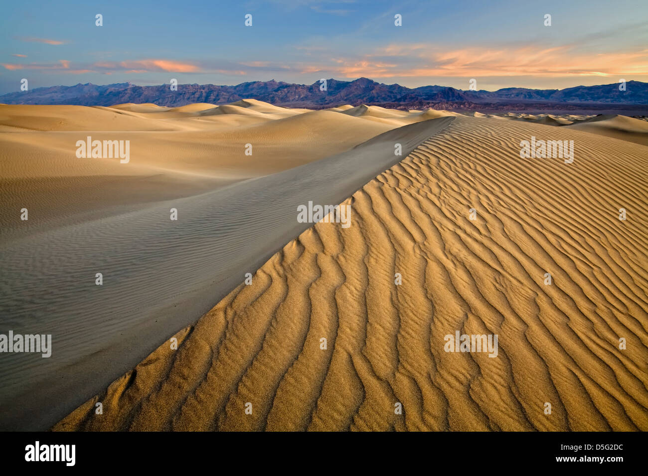 Mesquite Flat Sand Dunes Death Valley National Park California USA 