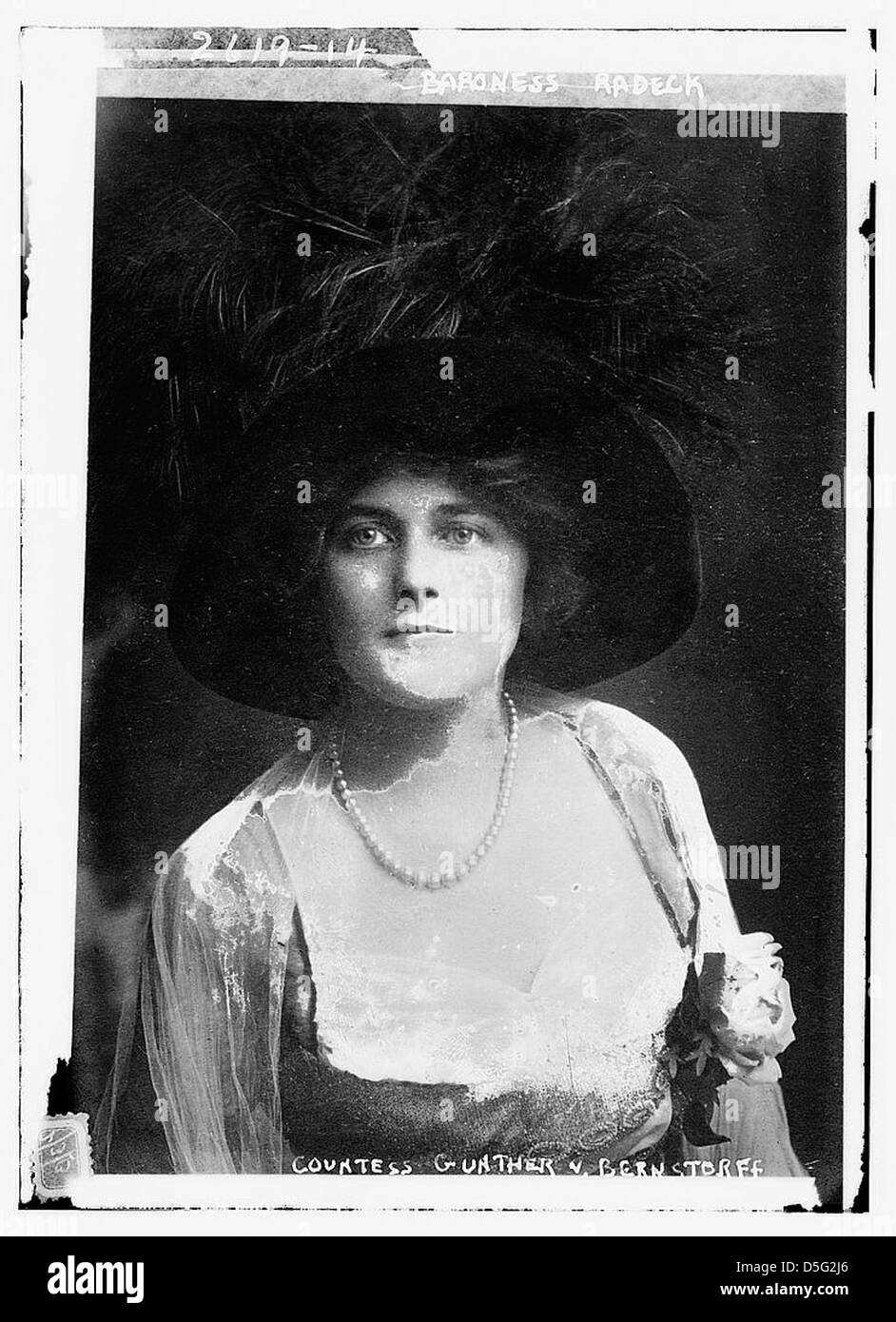 Countess Gunther V. Bernstorff (LOC) Stock Photo