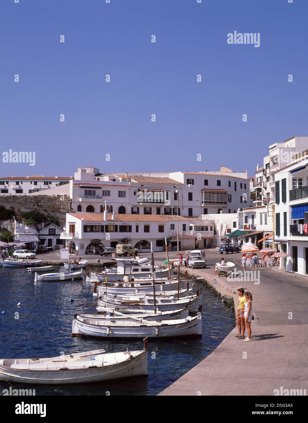 Cales Fonts, Es Castell, Menorca (Minorca), Balearic Islands, Spain Stock Photo