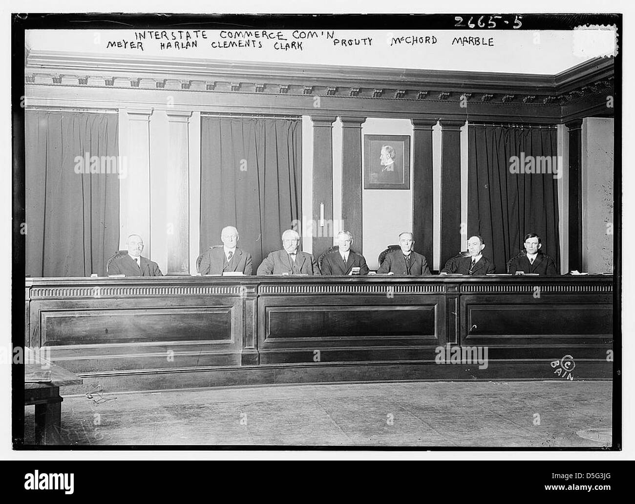 Interstate Commerce Com'n, Meyer, Harlan, Clements, Clark, Prouty, McChord, Marble (LOC) Stock Photo