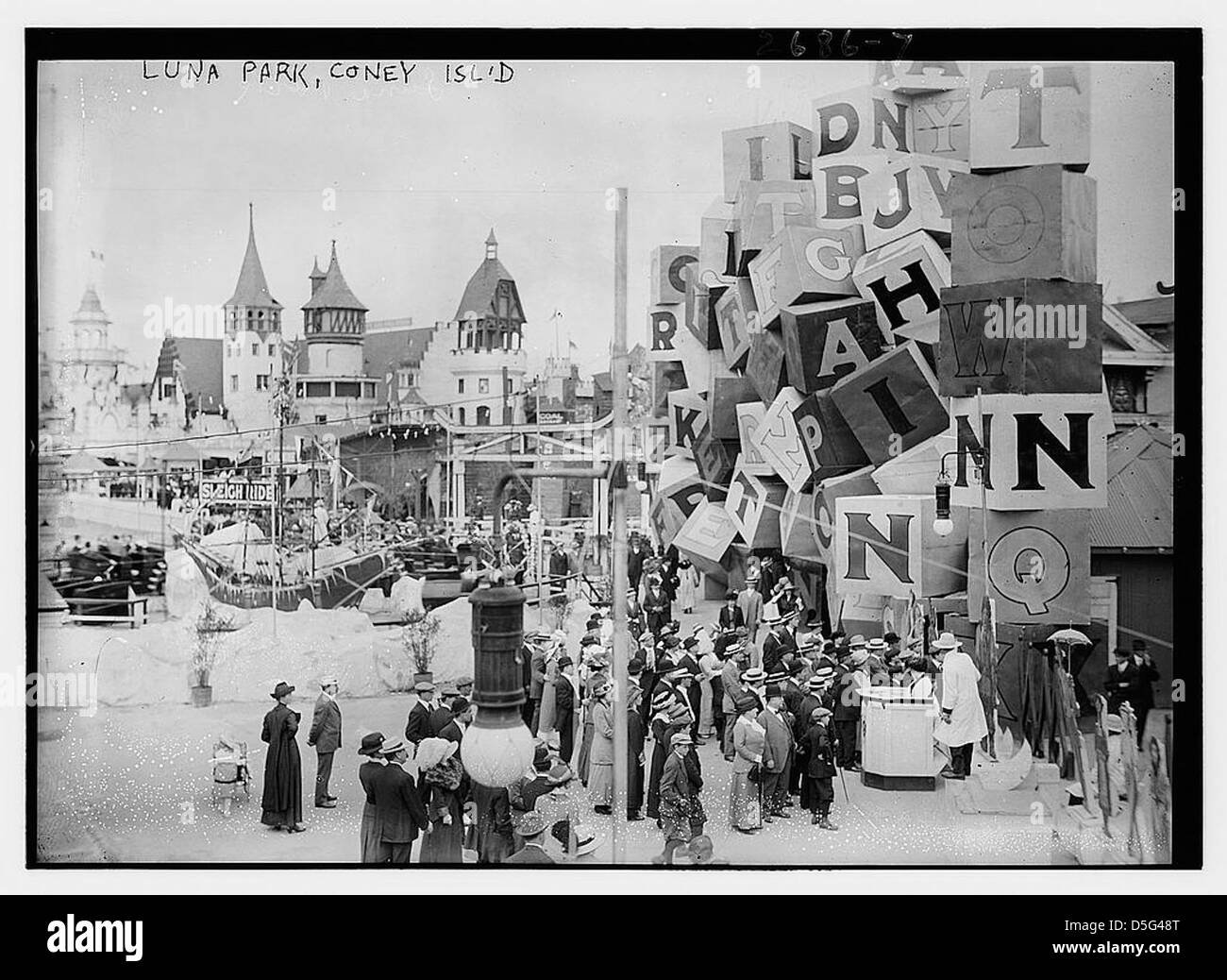 Luna Park, Coney Isl. (LOC) Stock Photo