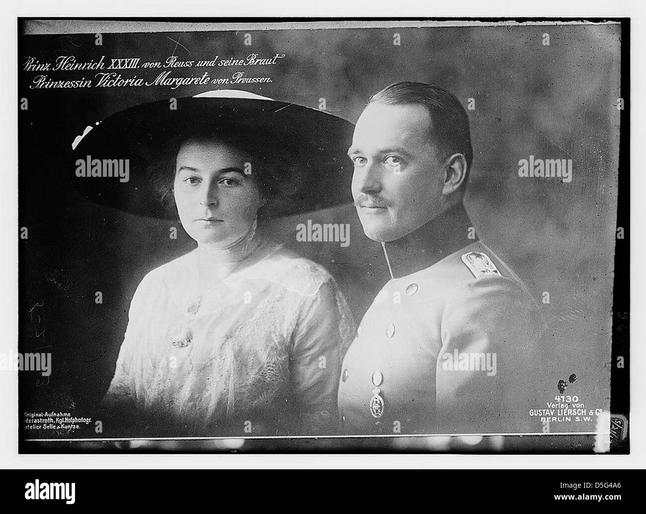 Prince Heinrich and Princess Victoria Margarete (LOC) Stock Photo