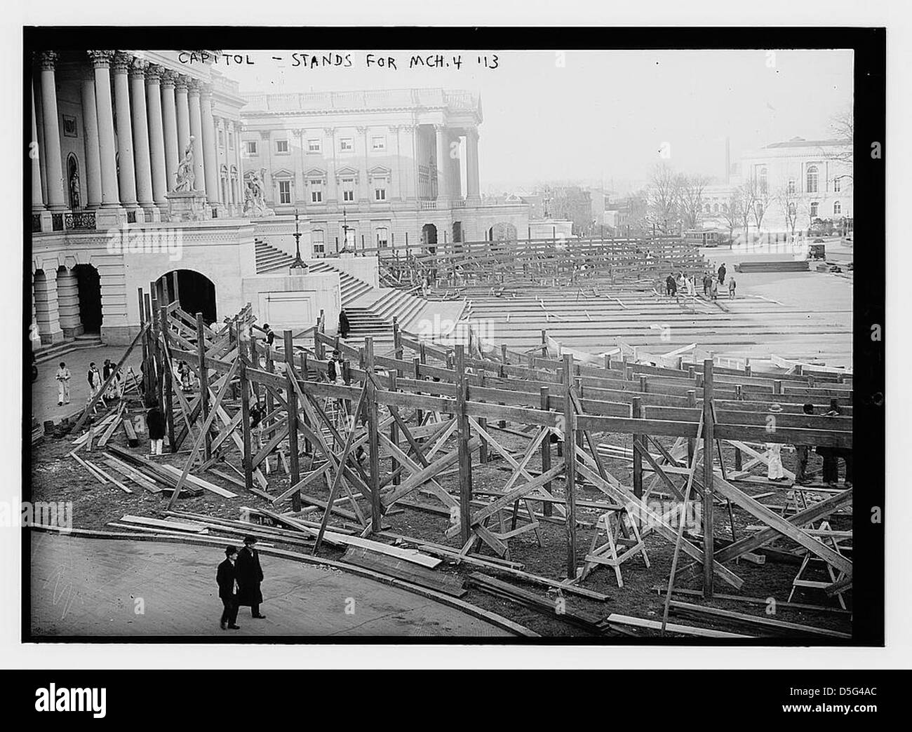 Capitol - stands for Inaug. (LOC) Stock Photo