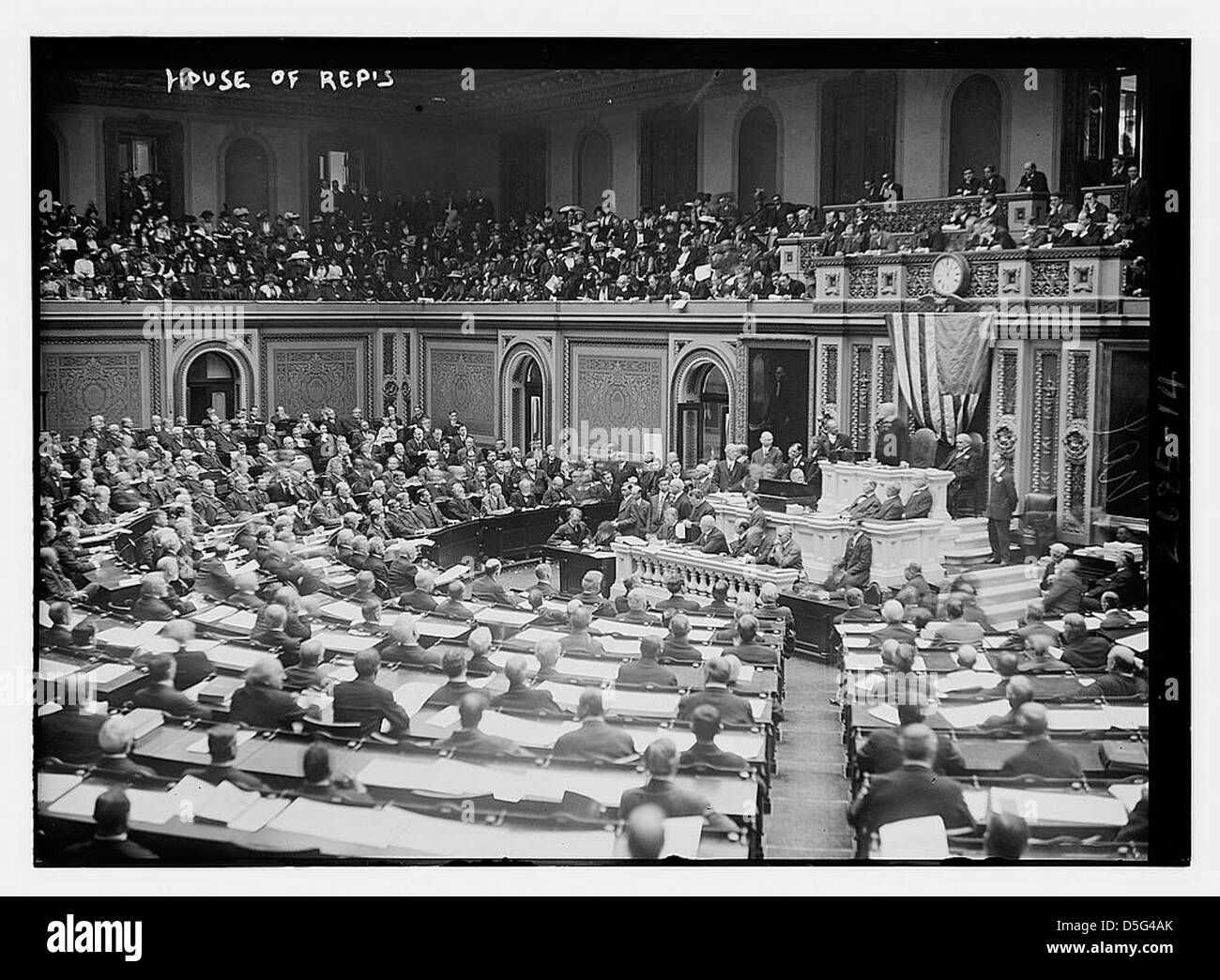 House of Reps. in Session (LOC) Stock Photo