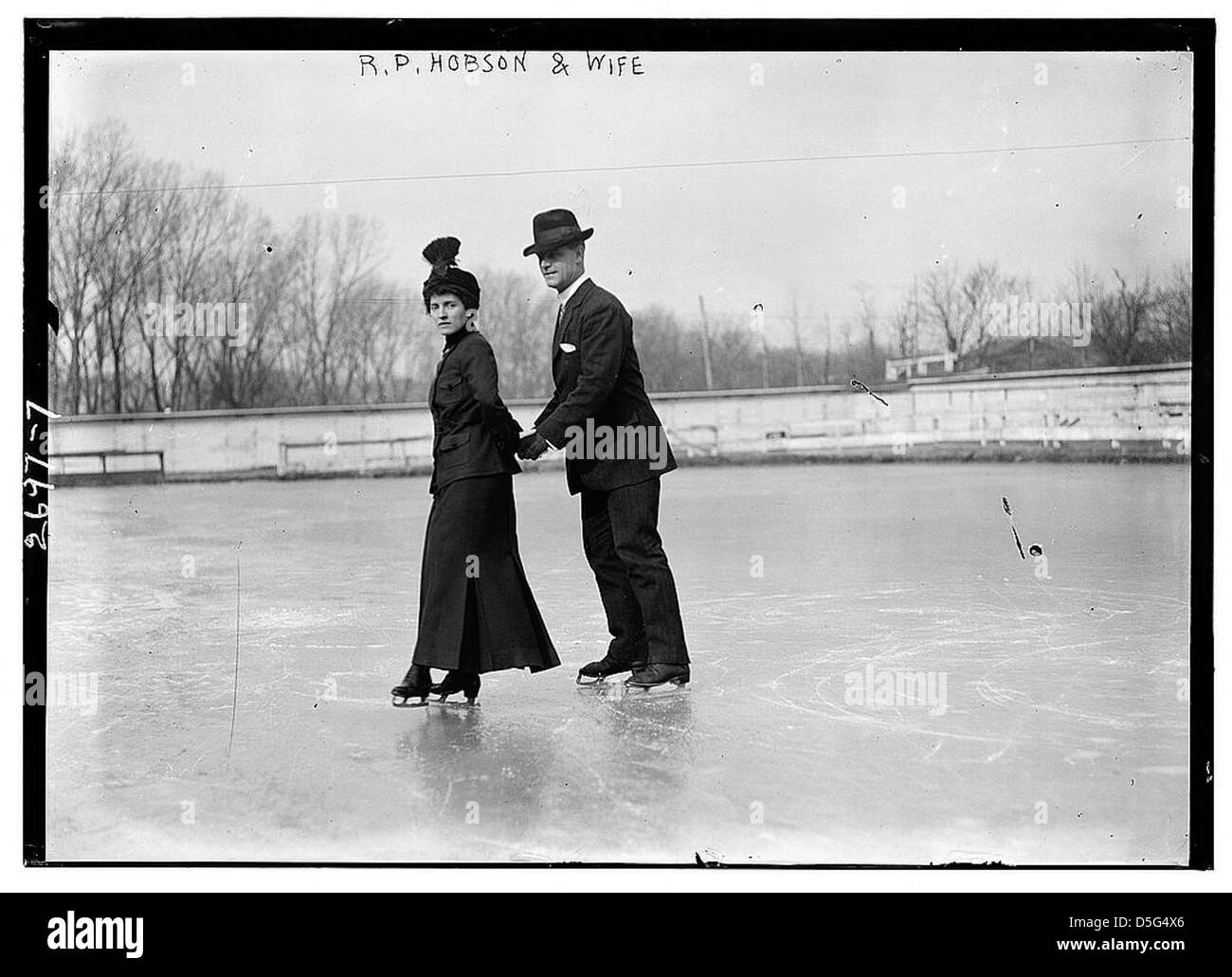 R.P. Hobson & wife (LOC) Stock Photo