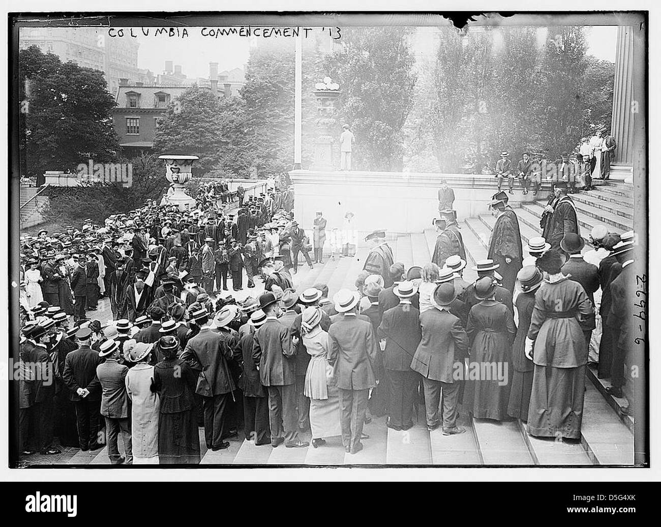 Columbia Commencement, 1913 (LOC) Stock Photo