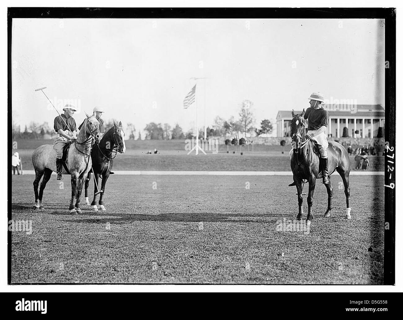 [Polo match between American and English teams] (LOC Stock Photo Alamy