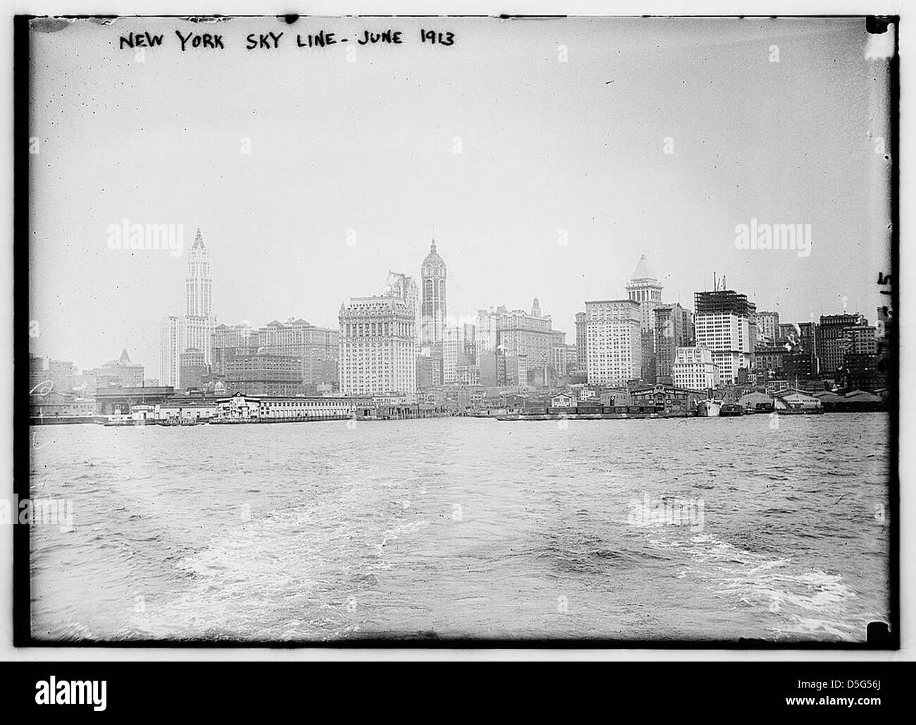 New York Skyline - June 1913 (LOC) Stock Photo