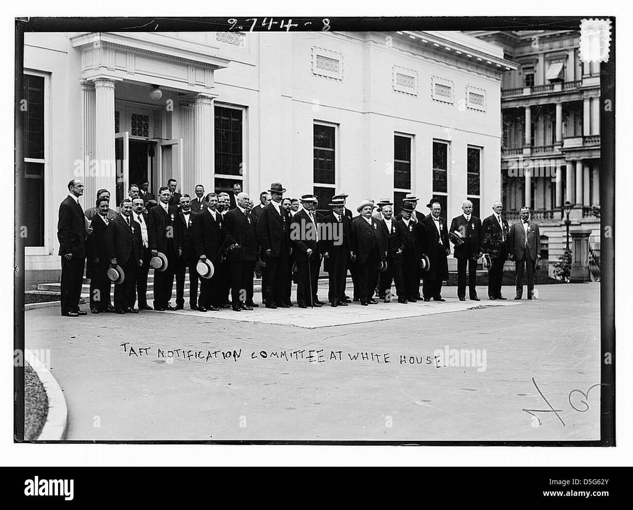 A historic photograph of President William Howard Taft with the ...