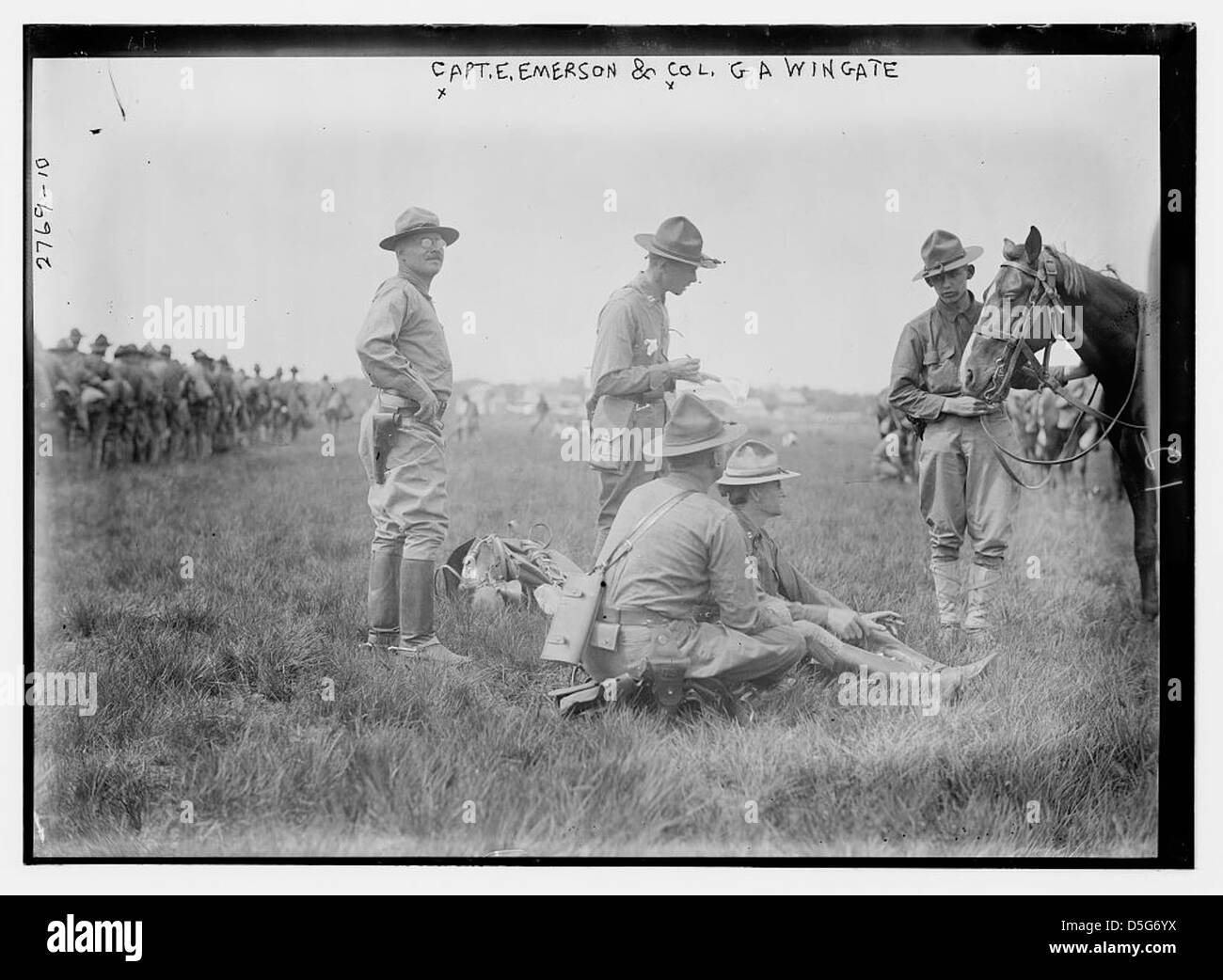 Capt. E. Emerson & Col. G.A. Wingate (LOC) Stock Photo