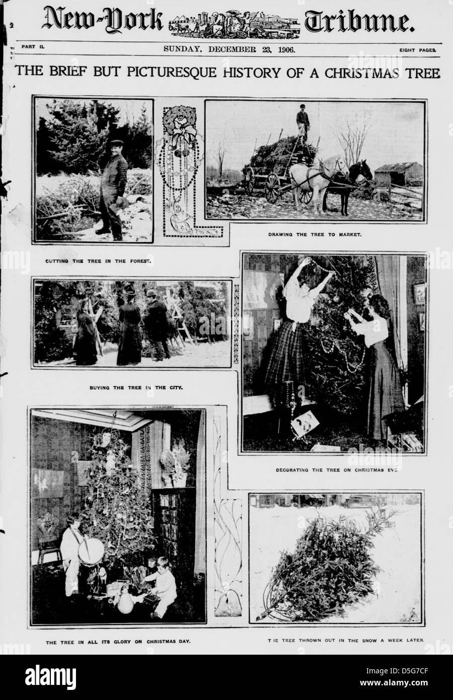 The brief but picturesque history of a Christmas tree (LOC Stock Photo
