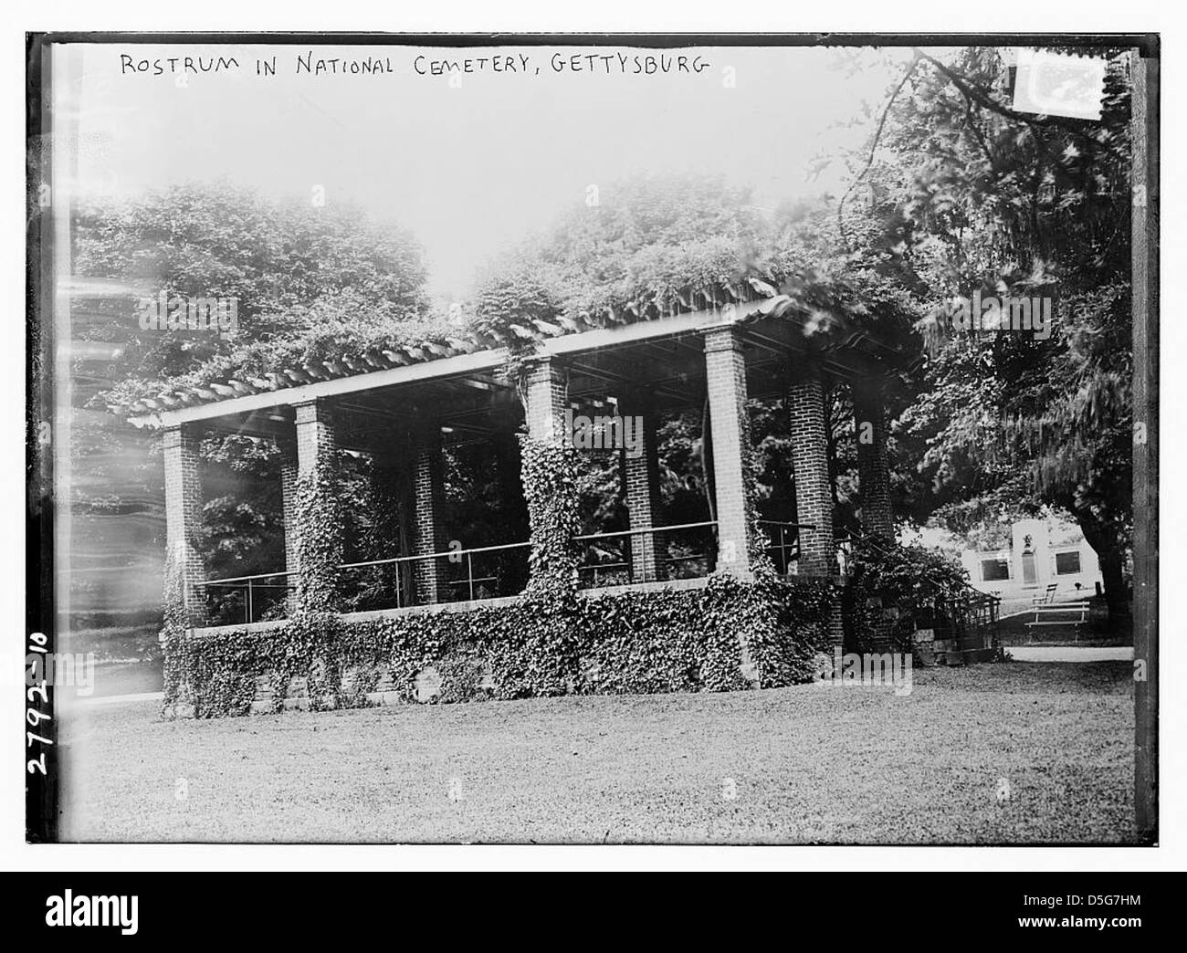 Rostrum in Nat'l Cem. - Gettysburg (LOC) Stock Photo
