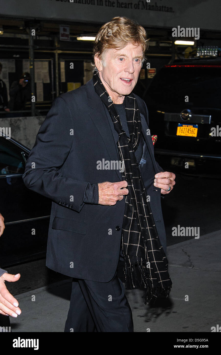 New York, NY, USA, 01 April, 2013. Robert Redford arrives at The Museum
