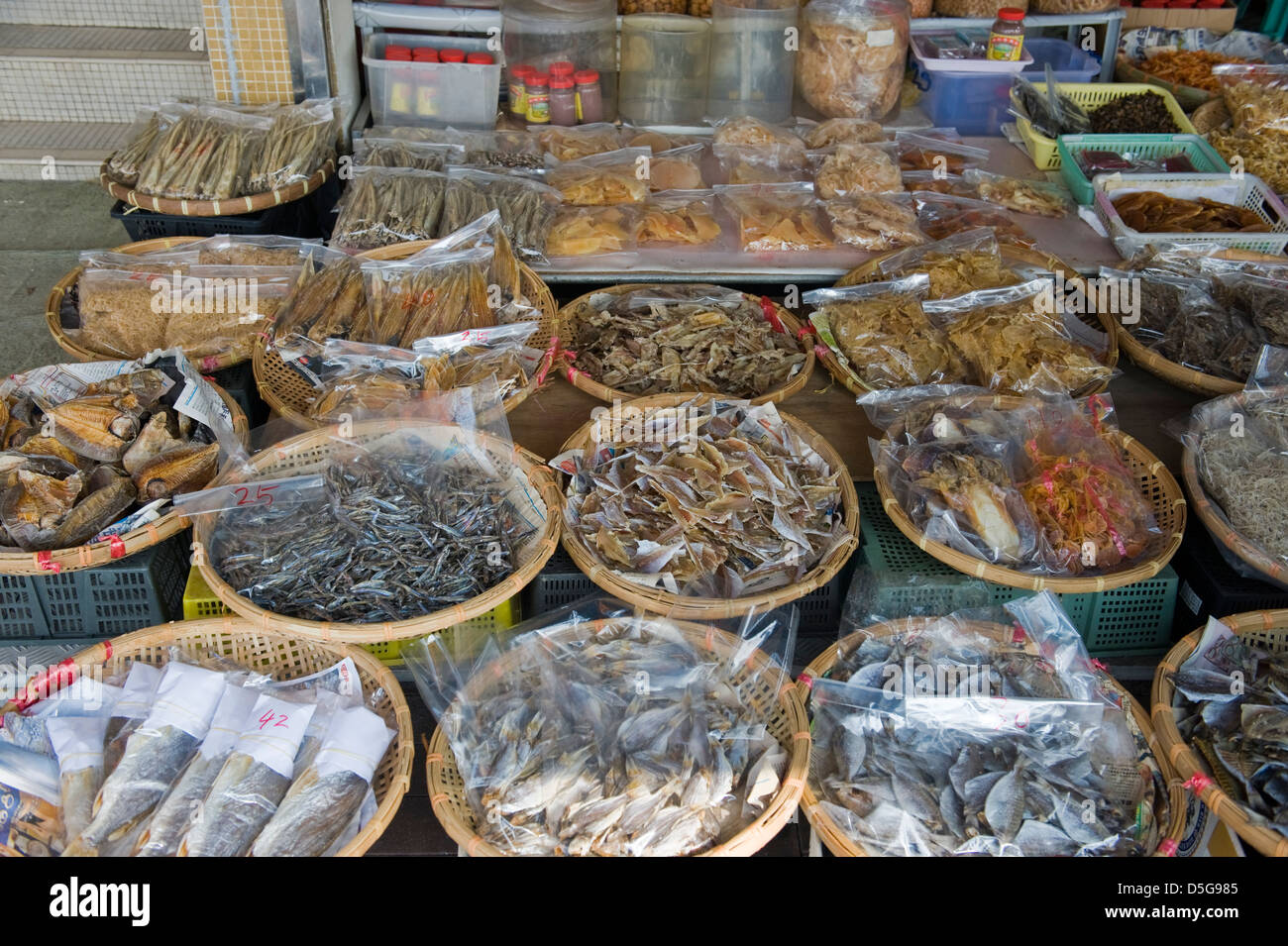 Dry fish market Stock Photo Alamy