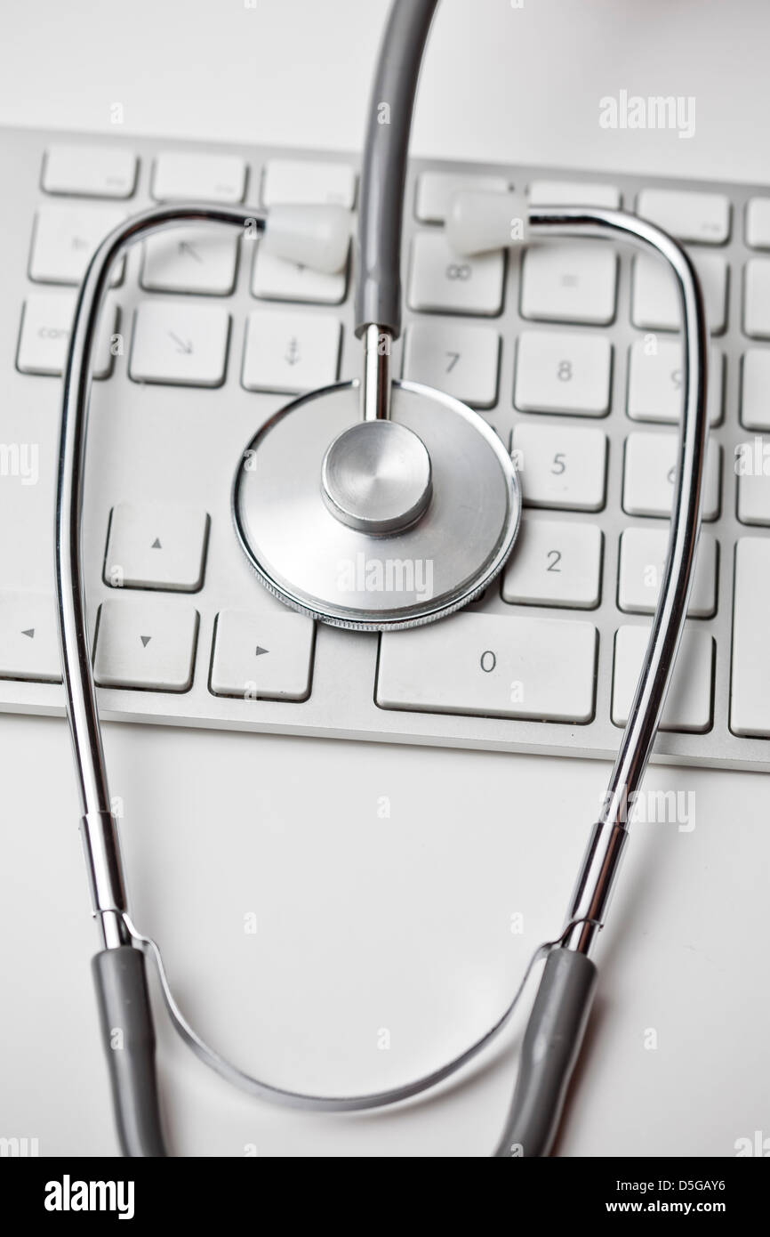 stethoscope and keyboard Stock Photo - Alamy