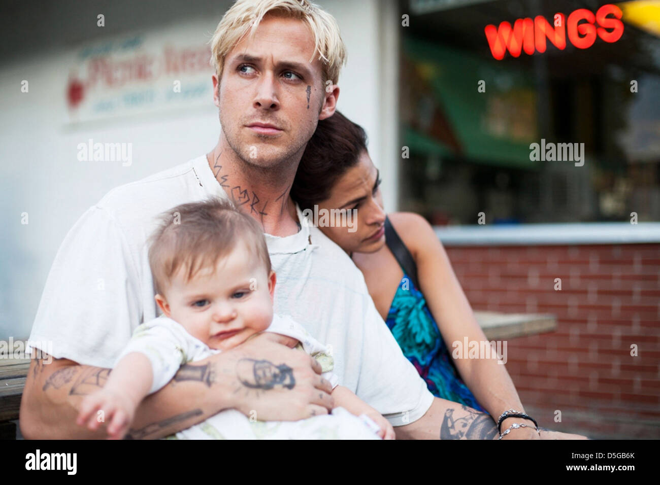 THE PLACE BEYOND THE PINES 2012 Focus Features film with Ryan Gosling and Eva Mendes Stock Photo