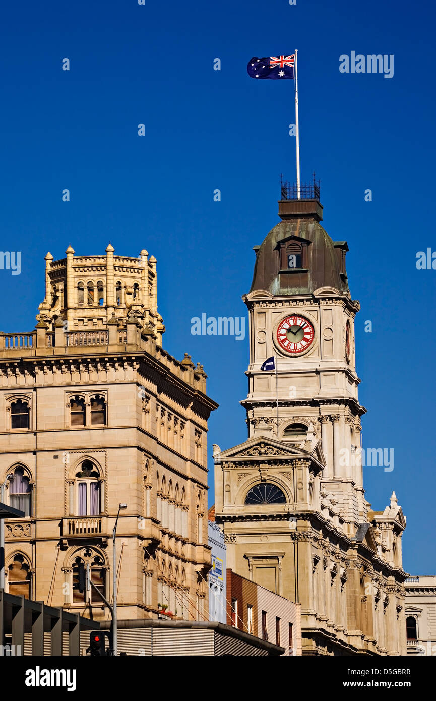 Ballarat Australia / The Ballarat Town Hall clock tower in Sturt St