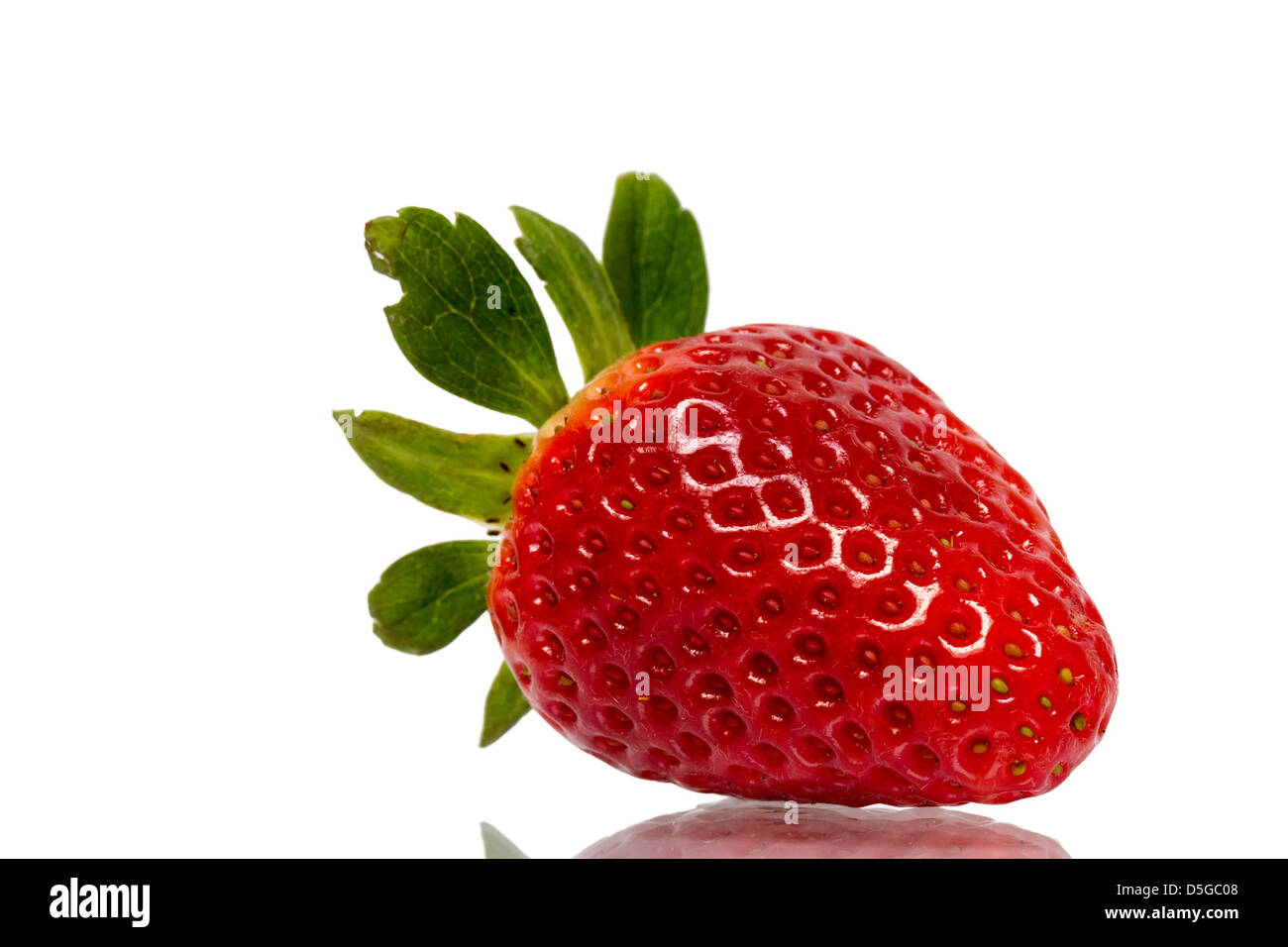 Strawberry isolated on white background close up Stock Photo - Alamy