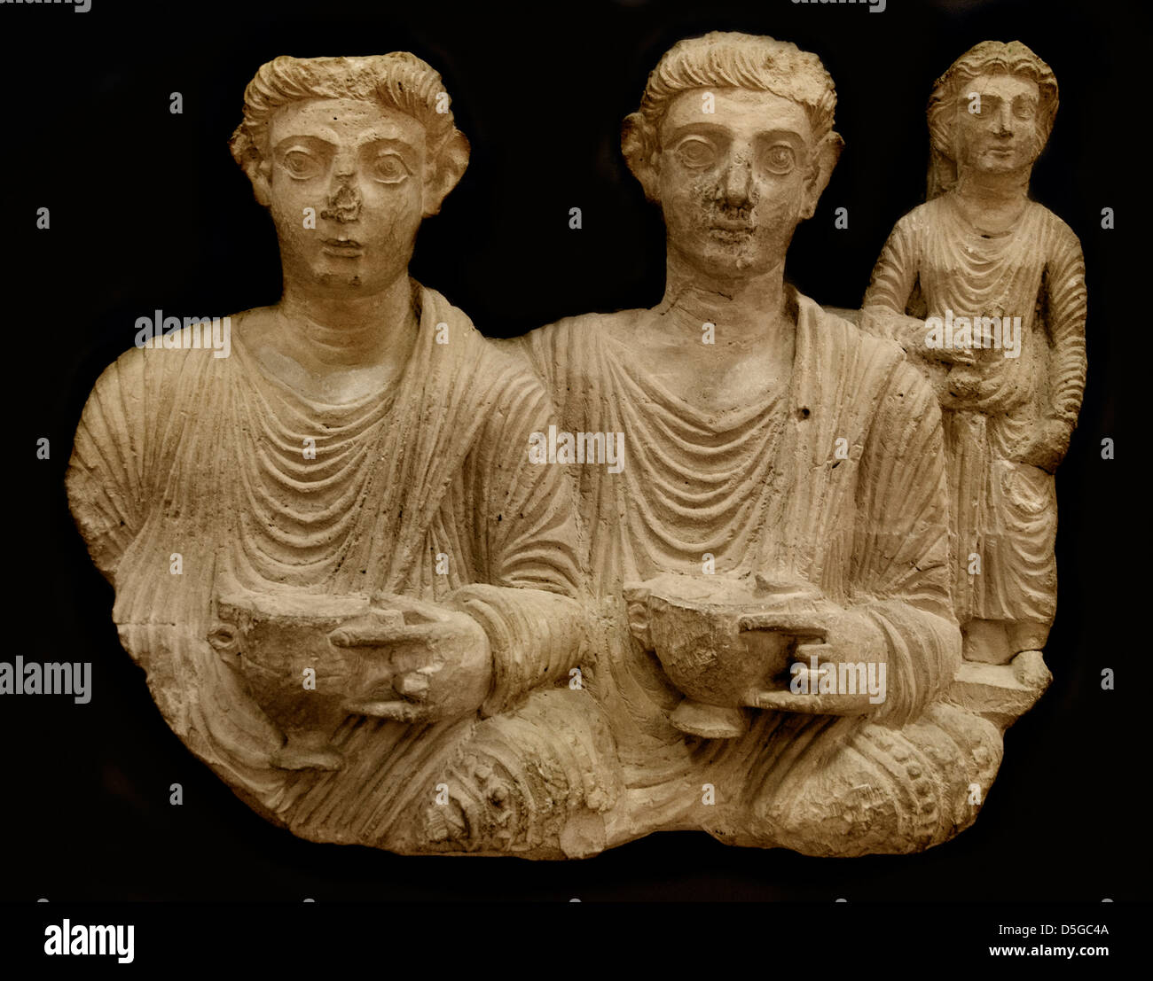 2 Cent Palmyra Syria Syrian Museum Archeology Stock Photo