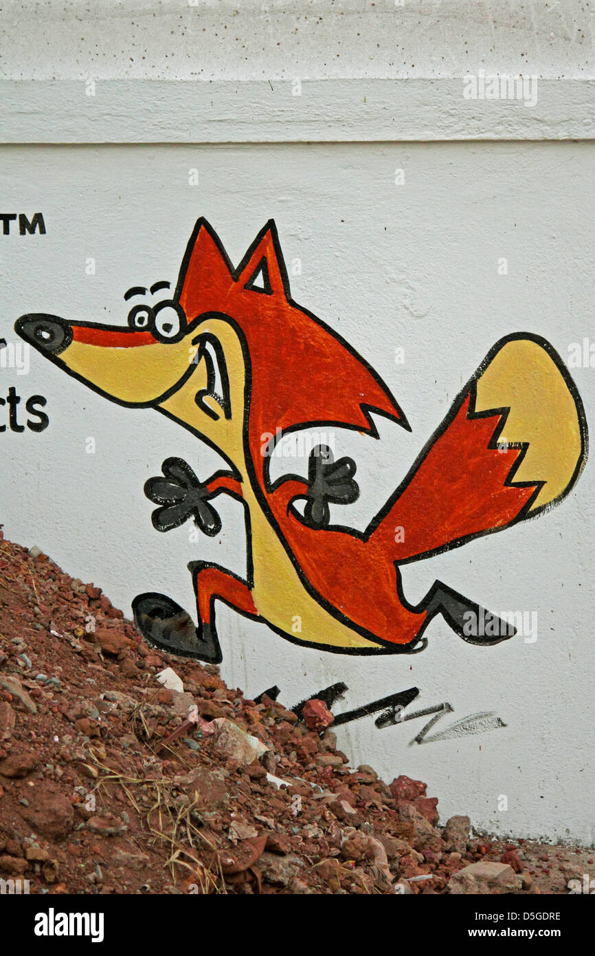 Illustration of the fox Stock Photo