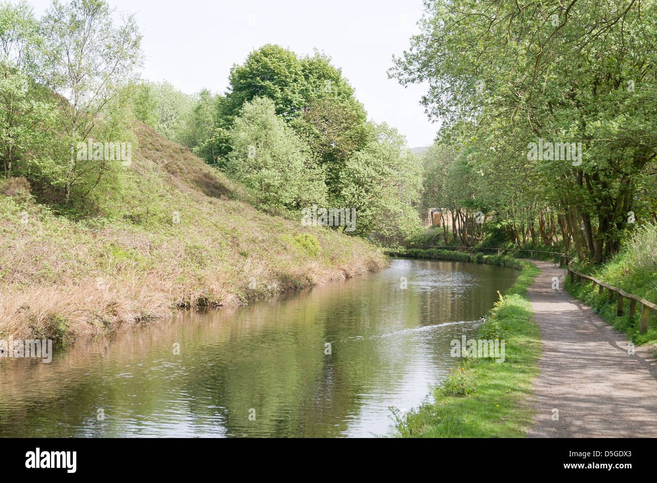 Huddersfield Narrow Canal at Marsden, West Yorkshire, Great Britain Stock Photo