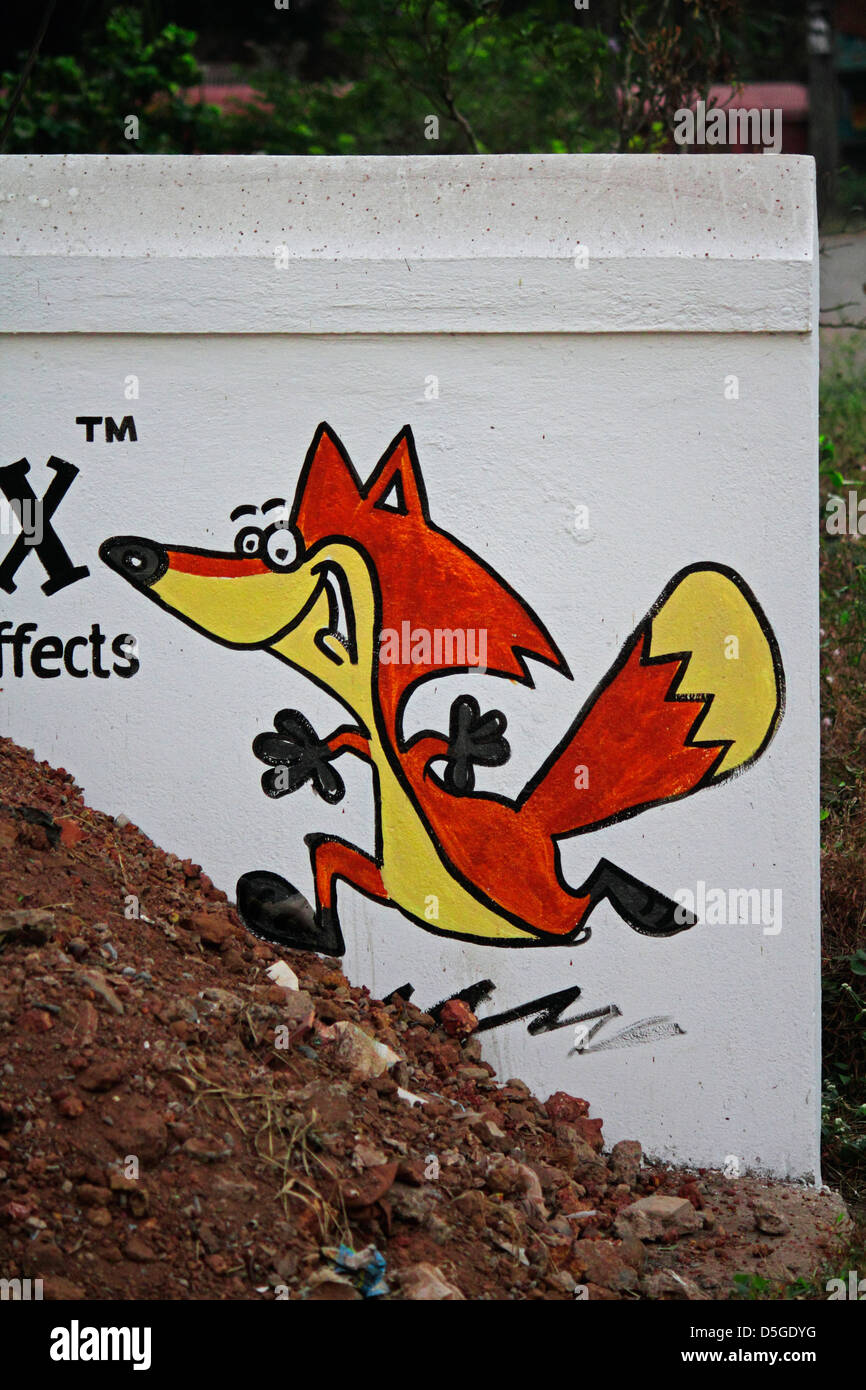 Illustration of the fox Stock Photo