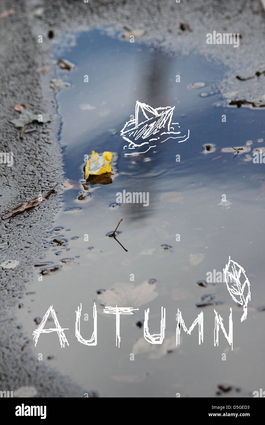 autumn concept text Stock Photo - Alamy