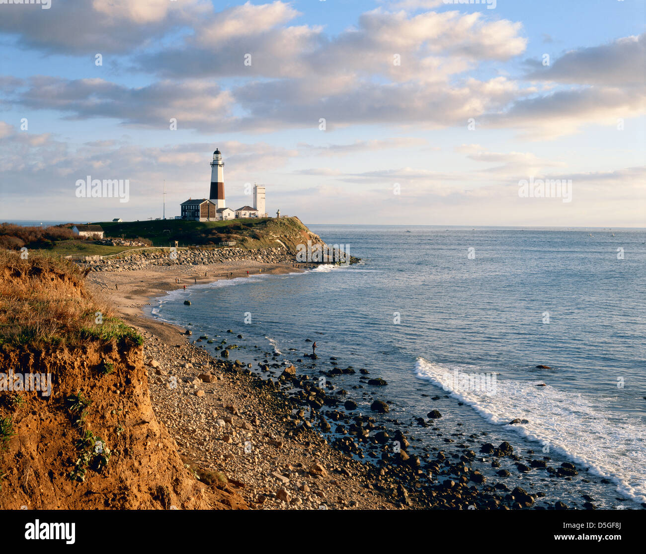 Montauk Lighthouse; South Fork; Long Island; New York; USA Stock Photo