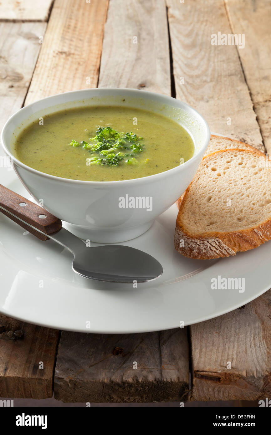 Broccoli soup Stock Photo