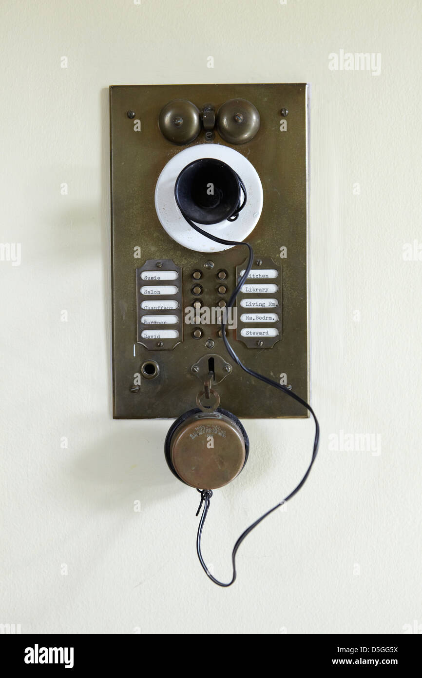 Antique intercom Stock Photo