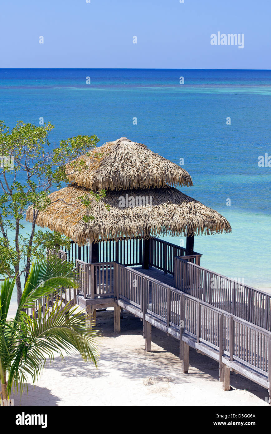beach luxury gazebo Stock Photo Alamy