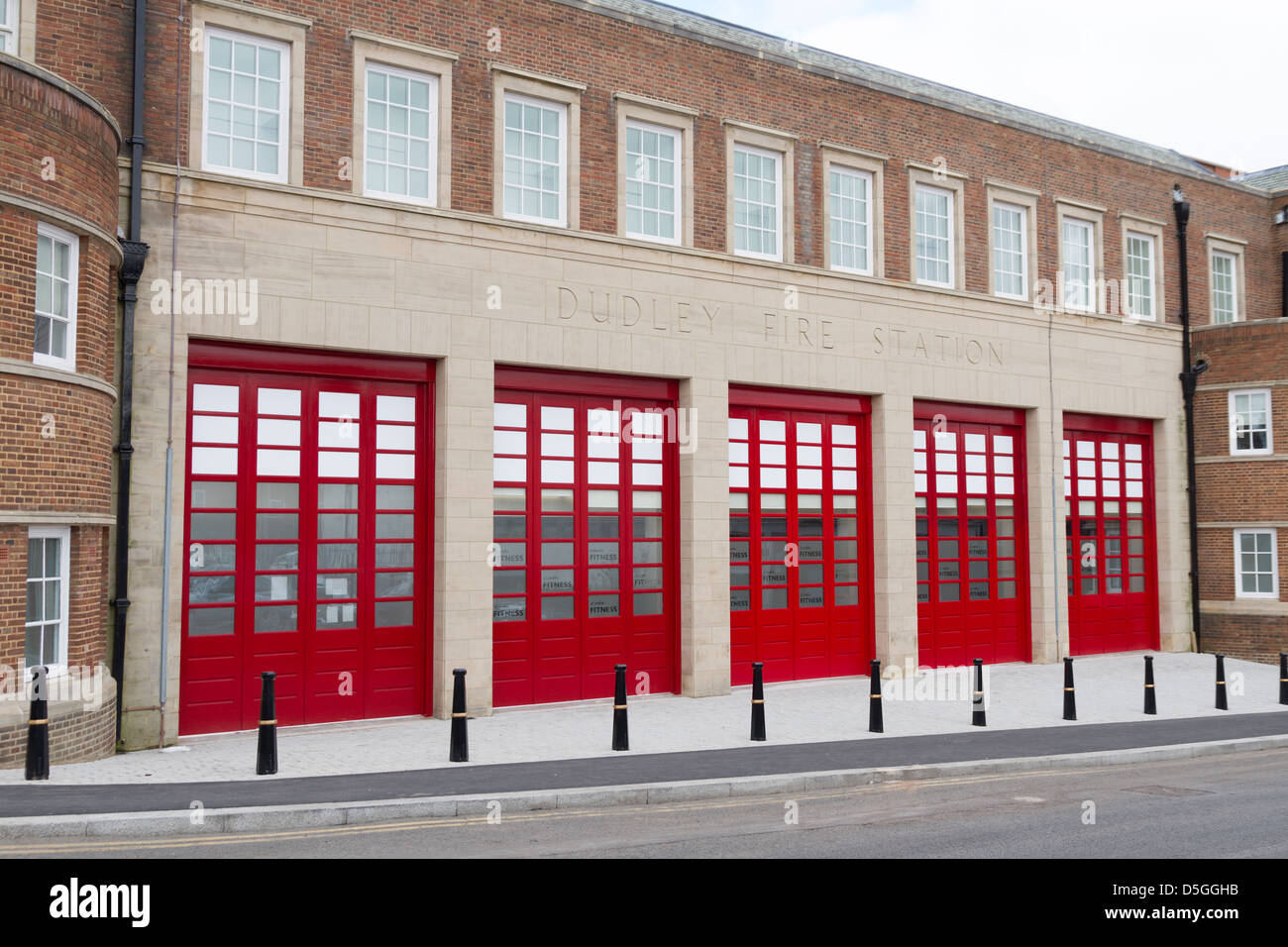 The old Dudley fire station now part of the new college buildings
