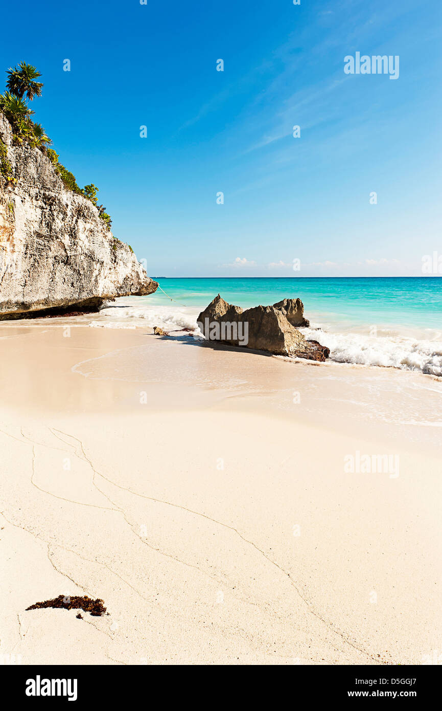 Ruins of Tulum in Mexico Stock Photo
