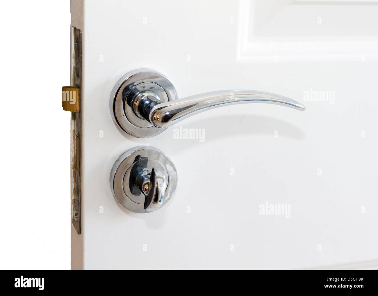 silver door handle Stock Photo Alamy