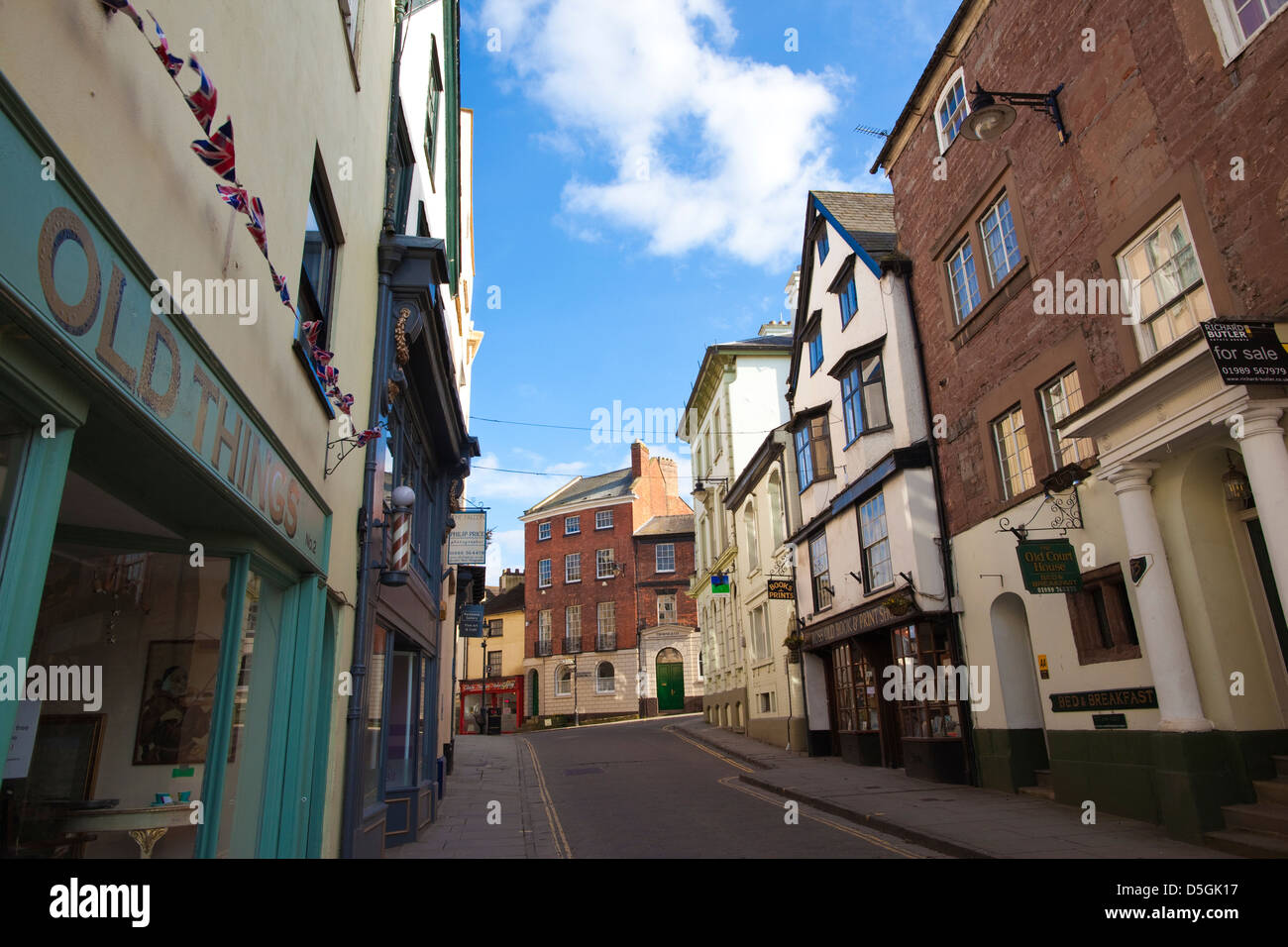 RossOnWye, High Street, Herefordshire, England, UK Stock Photo Alamy