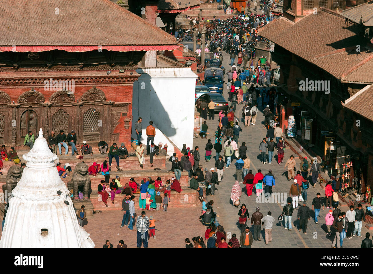 Aerial View Of Durbar Square, Kathmandu Stock Photo - Alamy