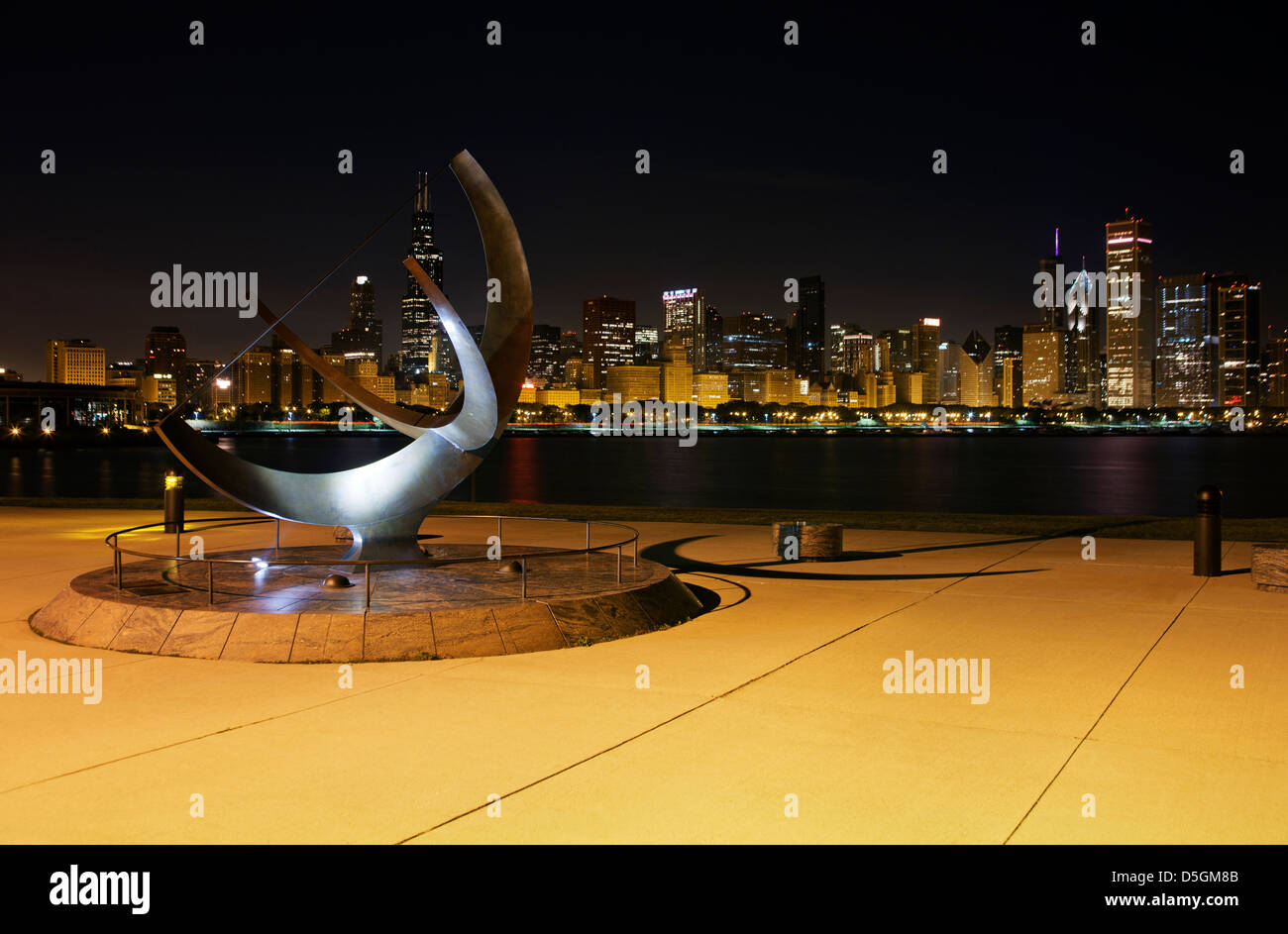 MAN ENTERS THE COSMOS SUNDIAL SCULPTURE (©HENRY MOORE 1980) ADLER