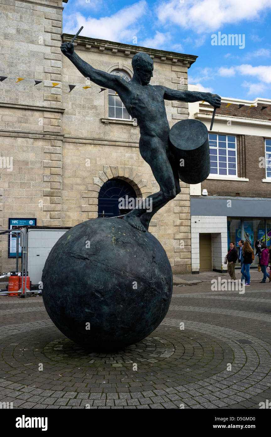 "The Drummer" statue outside Hall for Cornwall, Lemmon Quay, Truro