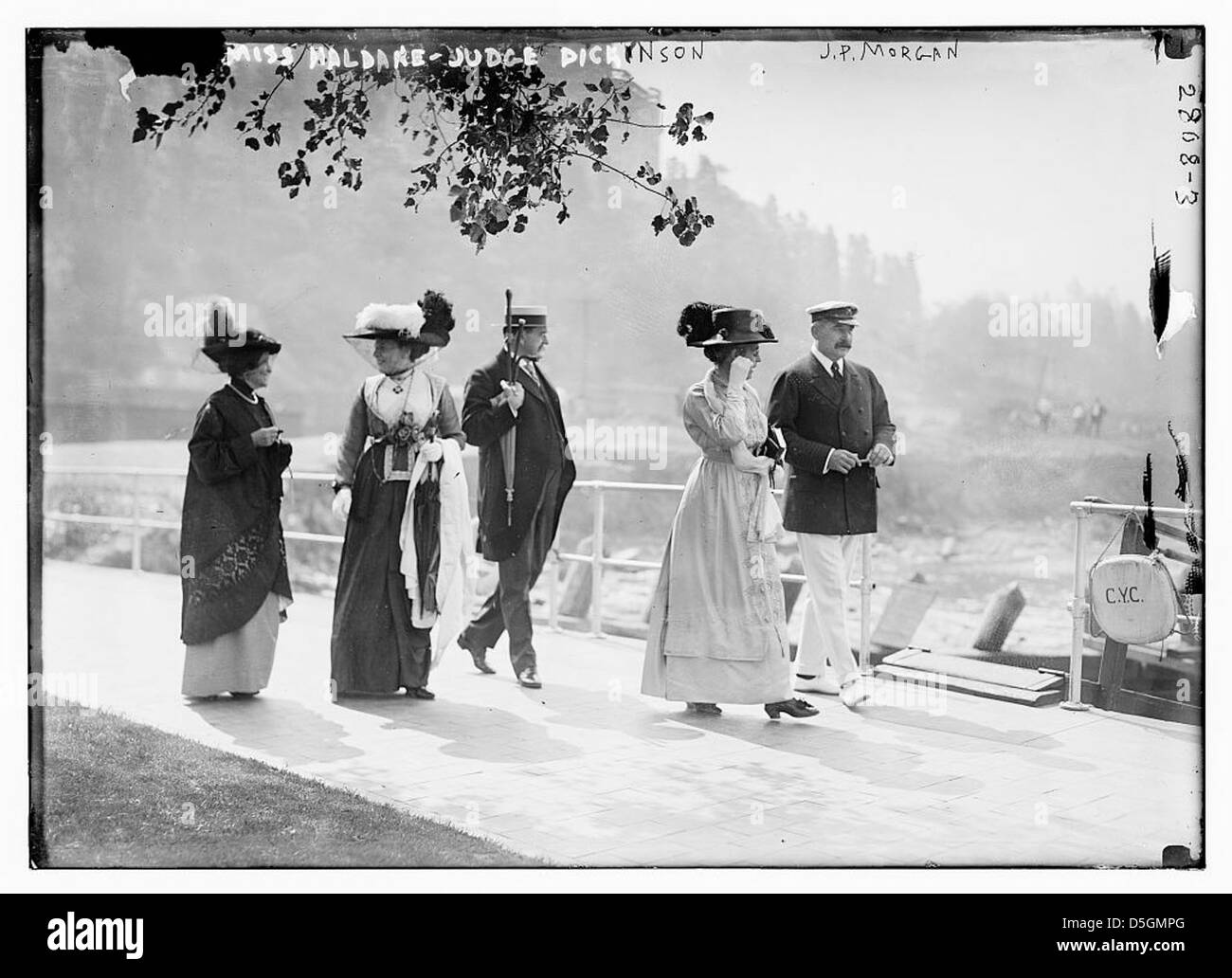 Miss Haldane, Judge Dickinson, J.P. Morgan (LOC) Stock Photo