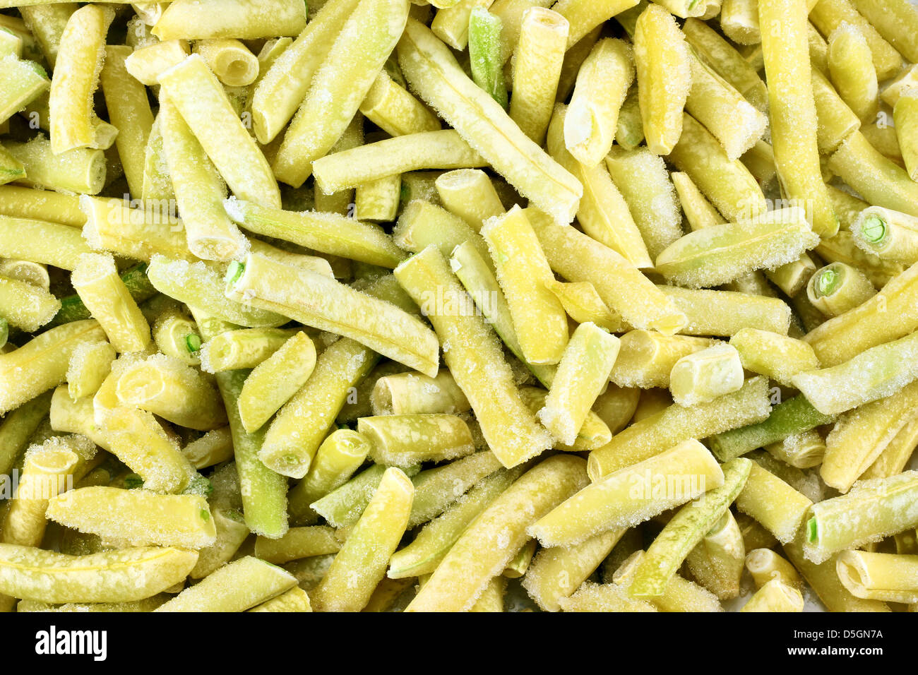 Bulk frozen beans Stock Photo Alamy