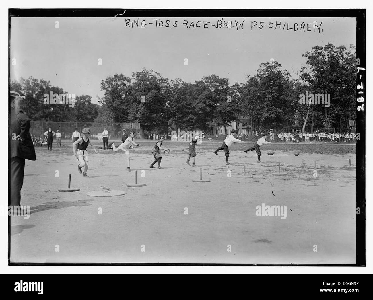 RingToss Race Brooklyn Public School Children Field Day (LOC Stock