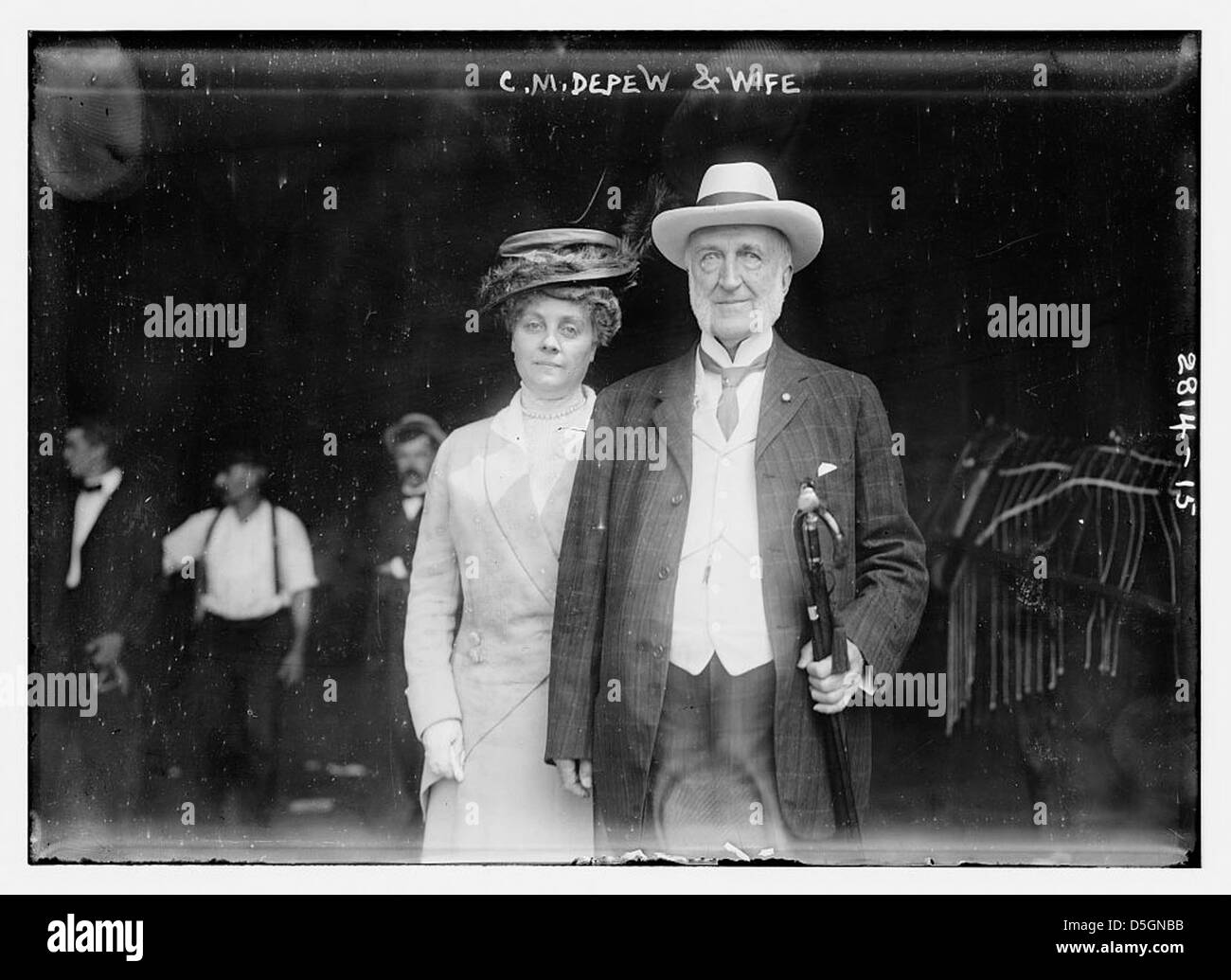 C.M. Depew & wife (LOC) Stock Photo