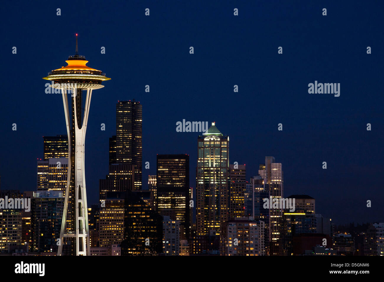 A view of Seattle from Kerry Park. Stock Photo