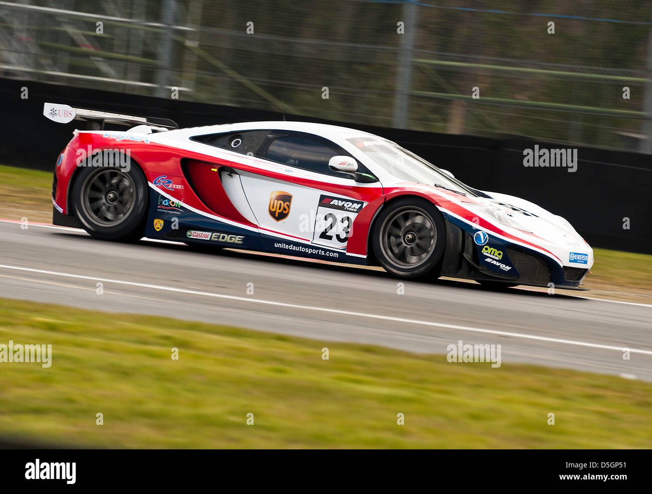 McLaren MP412C Sports Racing Car in British GT Championship at Oulton ...